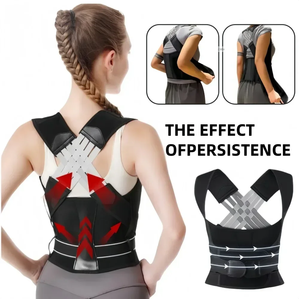Posture Back Brace Adjustable Back Support Strap to Men and Women Prevent Spinal Distortion and Hunchback Suitable for Gym Body
Posture Back Brace Adjustable Back Support Strap to Men and Women Prevent Spinal Distortion and Hunchback Suitable for Gym Body