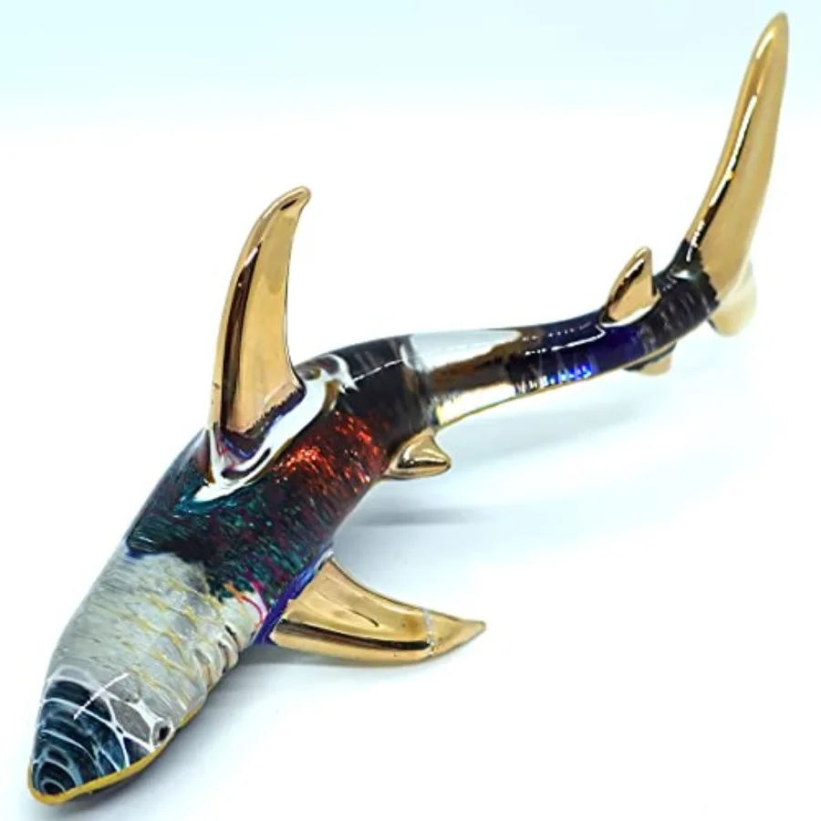 Shark Miniature Figurines Animals Hand Painted Blown Glass Art Sea Collectible Gift Decorate
Shark Miniature Figurines Animals Hand Painted Blown Glass Art Sea Collectible Gift Decorate