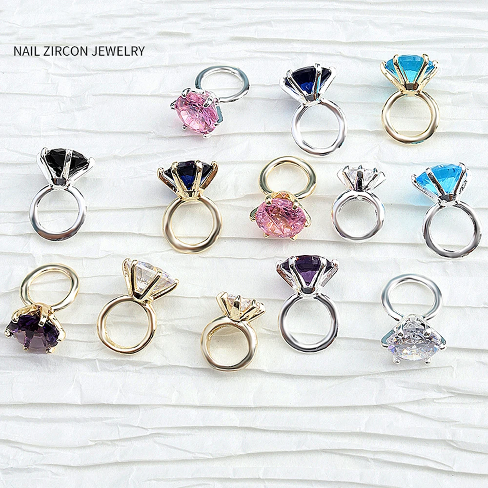 5Pcs Sparkle Nail Art Zircon Charms Jewelry Ring Shaped Nail Art Shiny Luxury Ornaments For Nail Art Decorations Korean Supplies
5Pcs Sparkle Nail Art Zircon Charms Jewelry Ring Shaped Nail Art Shiny Luxury Ornaments For Nail Art Decorations Korean Supplies
