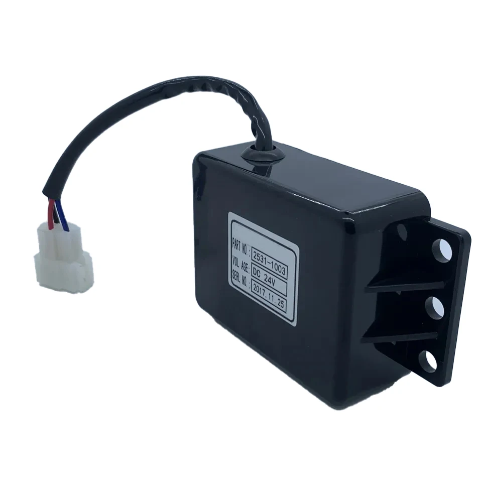 2531-1003 Time Relay Controller Starter 24V for Doosan DX300LCA Excavator Construction Machinery Repair Replacement Parts
2531-1003 Time Relay Controller Starter 24V for Doosan DX300LCA Excavator Construction Machinery Repair Replacement Parts