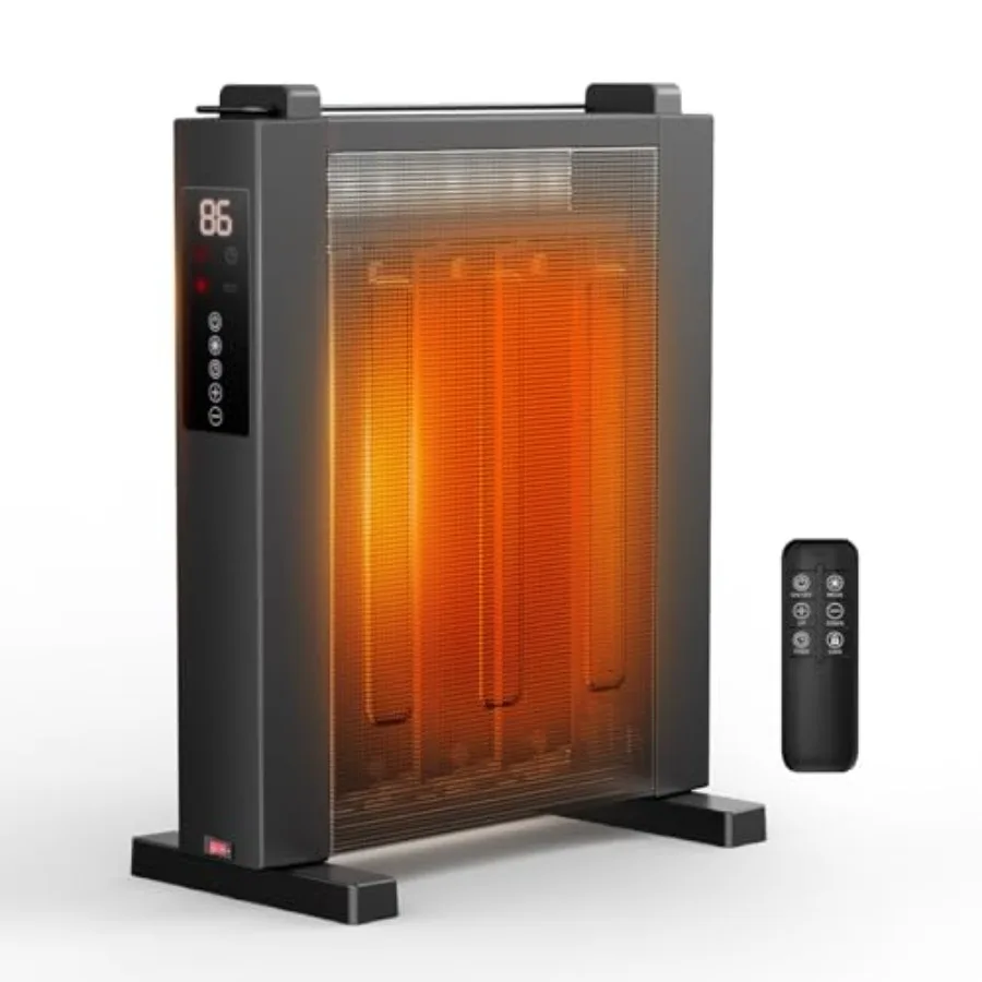 Конвекционный обогреватель 1500 Вт, обогреватель для всей комнаты для использования в помещении, большая комната с термостатом, 12-часовой таймер, дистанционное управление, режим Eco Chi
Конвекционный обогреватель 1500 Вт, обогреватель для всей комнаты для использования в помещении, большая комната с термостатом, 12-часовой таймер, дистанционное управление, режим Eco Chi
