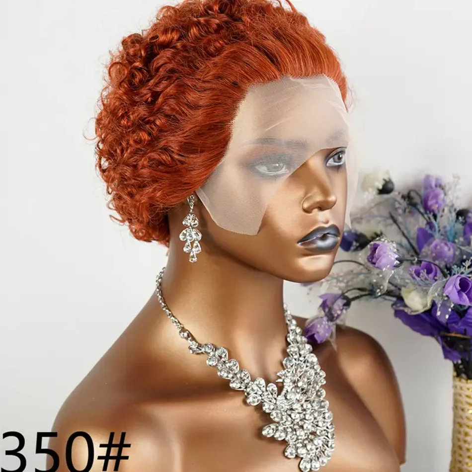 Unice Hair Ginger Color Short Pixie Cut Curly Bob Wig 100% Human Hair 13x1 Lace Wig for Women
Unice Hair Ginger Color Short Pixie Cut Curly Bob Wig 100% Human Hair 13x1 Lace Wig for Women