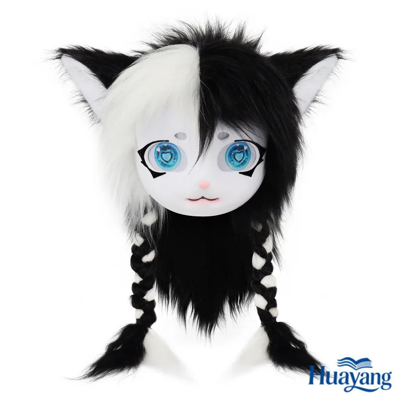 Generic Fursuit Head Kigurumi Style Wearable Plush Cat Ear Headpiece With Braided Hair Cute Finished Cosplay Prop For Furry Fans
Generic Fursuit Head Kigurumi Style Wearable Plush Cat Ear Headpiece With Braided Hair Cute Finished Cosplay Prop For Furry Fans