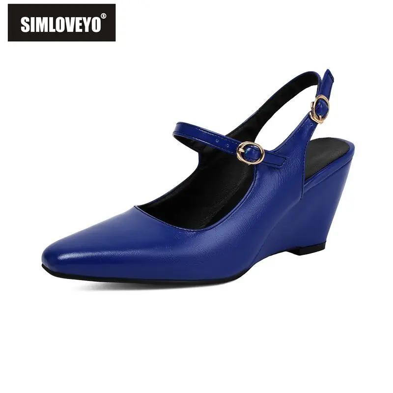 SIMLOVEYO Red Women Sandals Square Toe 9cm Wedges Heel Buckle Strap Plus Size 41 42 43 Sweet Soft Dating Mary Janes Lady Shoes
SIMLOVEYO Red Women Sandals Square Toe 9cm Wedges Heel Buckle Strap Plus Size 41 42 43 Sweet Soft Dating Mary Janes Lady Shoes