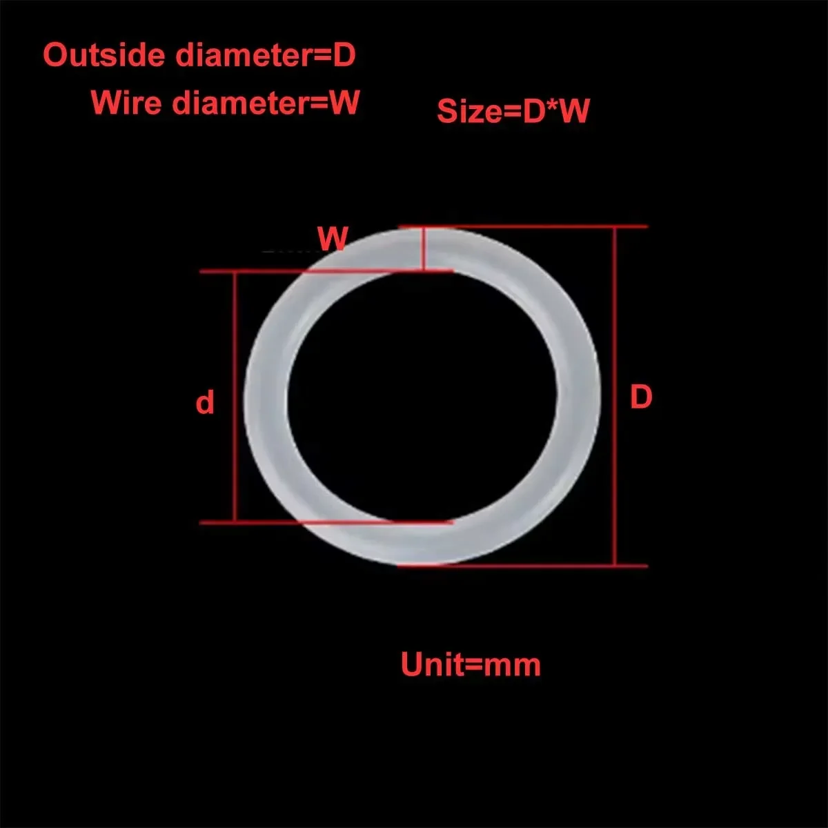 Silicone Sealing o-Ring/Food Grade White Waterproof And High-Temperature Resistant Rubber Ring
Silicone Sealing o-Ring/Food Grade White Waterproof And High-Temperature Resistant Rubber Ring
