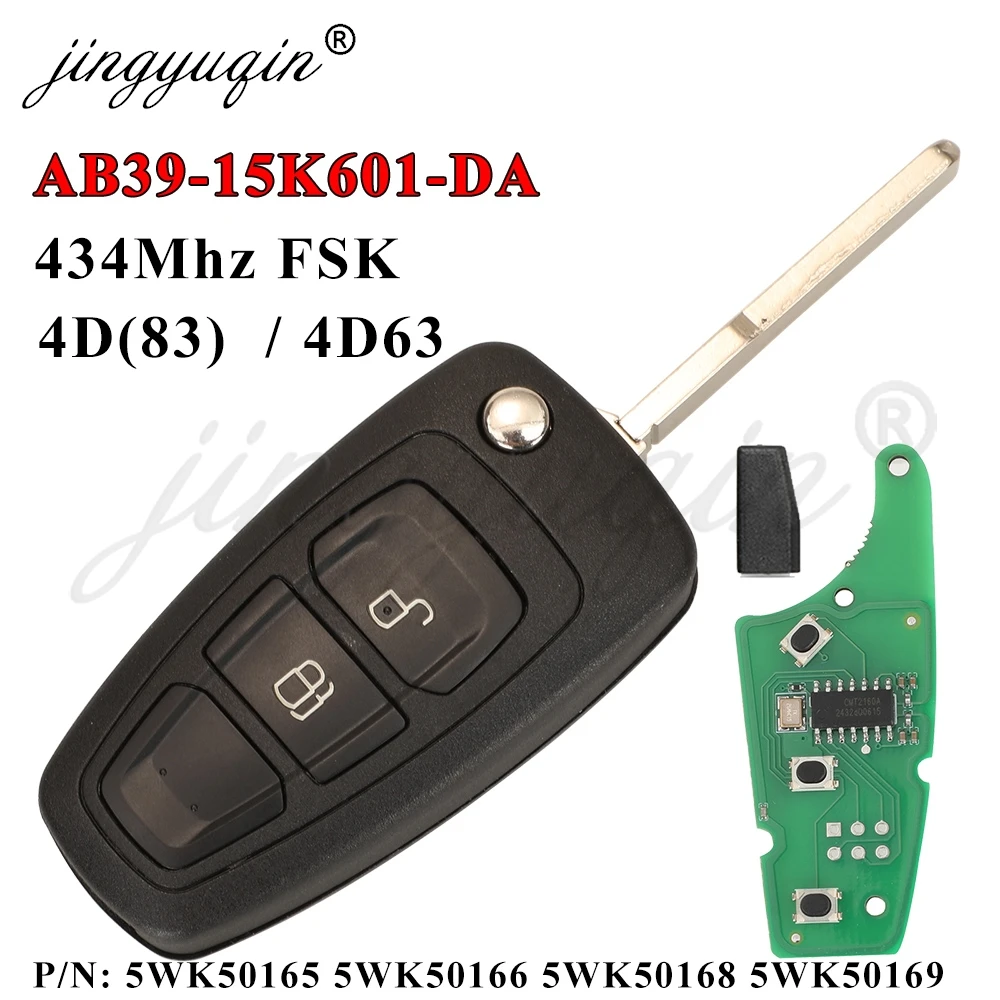 Jingyuqin 2BT 434 МГц 4D63 дистанционный Автомобильный ключ для Ford Ranger C-Max Focus Grand C-Max Mondeo 5WK50165 5WK50166 5WK50168 5WK50169
Jingyuqin 2BT 434 МГц 4D63 дистанционный Автомобильный ключ для Ford Ranger C-Max Focus Grand C-Max Mondeo 5WK50165 5WK50166 5WK50168 5WK50169