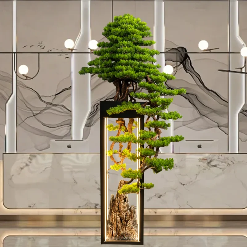 Искусственное приветствие, сосновые напольные украшения, большое зеленое растение, бонсай, отель, вилла, украшения для гостиной
Искусственное приветствие, сосновые напольные украшения, большое зеленое растение, бонсай, отель, вилла, украшения для гостиной