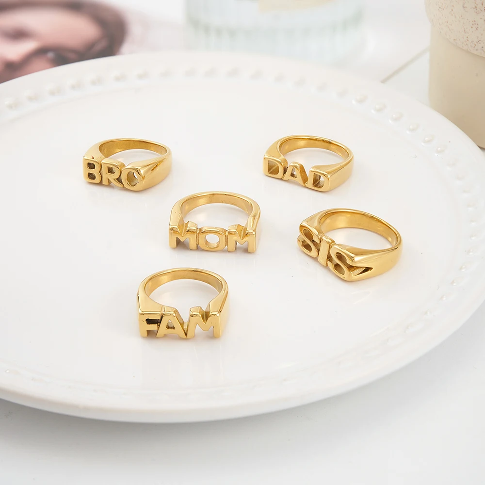 ENFASHION Anillos Geometry Letter Ring For Women's Stainless Steel Gold Color Rings Street Fashion Street Stylish Jewerly 244220
ENFASHION Anillos Geometry Letter Ring For Women's Stainless Steel Gold Color Rings Street Fashion Street Stylish Jewerly 244220