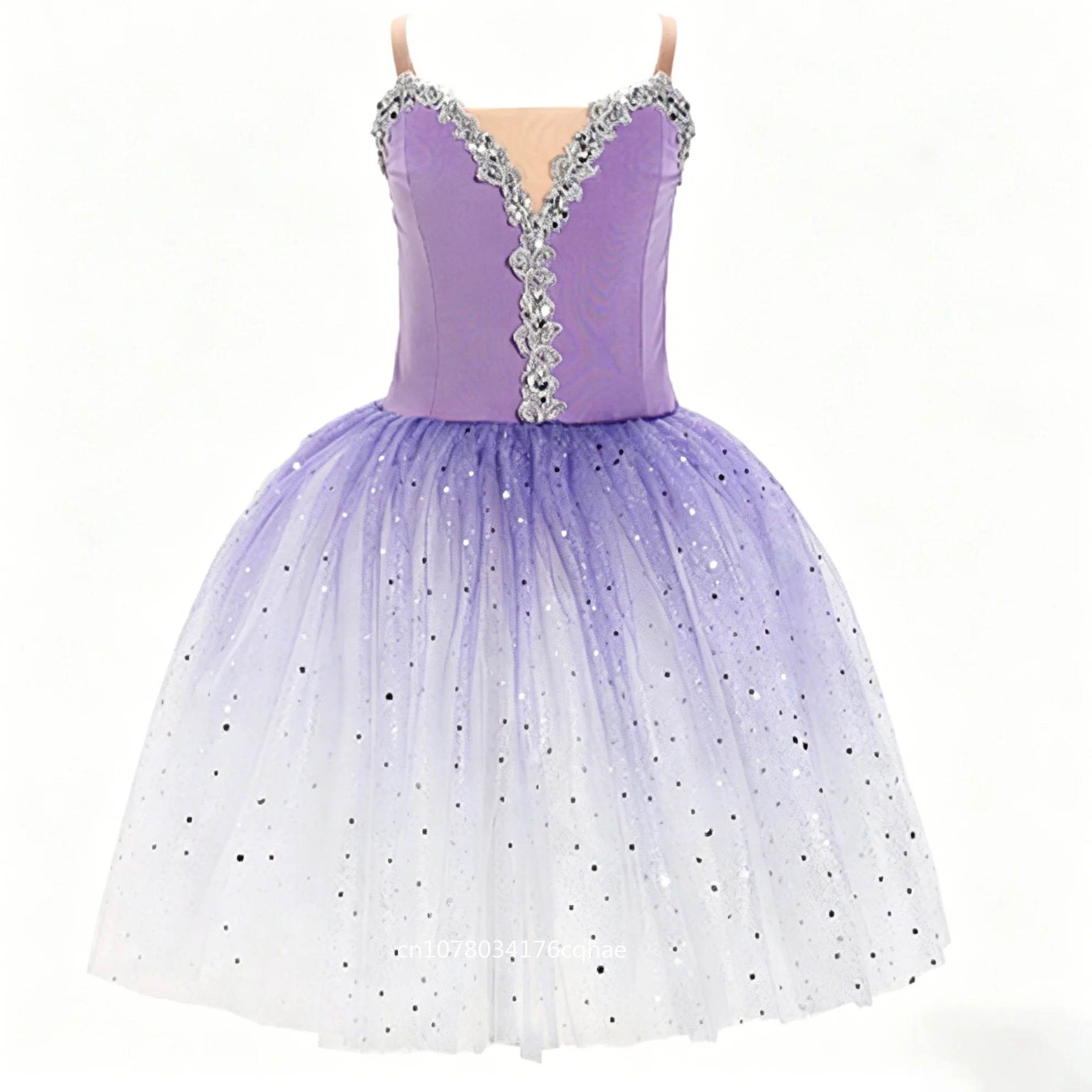 Professional Elegant Gauzy Long Ballet Dress Slip Sequins Splice Ballerina Party Dress Children Girl Ballet Dance Costumes
Professional Elegant Gauzy Long Ballet Dress Slip Sequins Splice Ballerina Party Dress Children Girl Ballet Dance Costumes