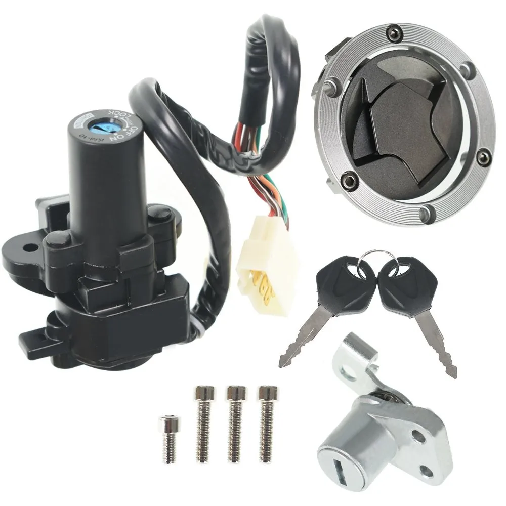 2008-12 For Kawasaki Ninja 250R EX250J Ignition Switch Lock Gas Cap Cover Set
2008-12 For Kawasaki Ninja 250R EX250J Ignition Switch Lock Gas Cap Cover Set