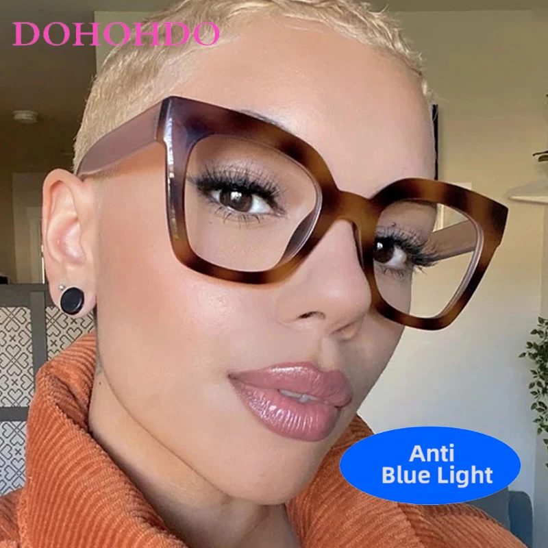 Oversized Square Frame Anti-Blue Light Glasses Women Men Fashion Luxury Designer Computer Reading Eye Protection Optical Eyewear
Oversized Square Frame Anti-Blue Light Glasses Women Men Fashion Luxury Designer Computer Reading Eye Protection Optical Eyewear