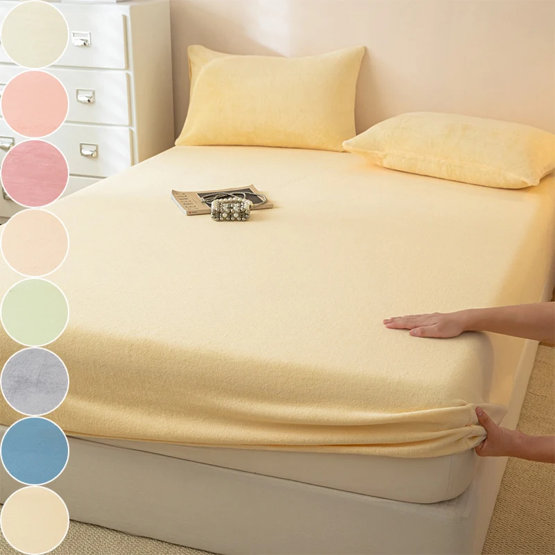 Velvet Warm Winter Bed Sheet Anti Slip and Easy To Clean Elastic Bed Cover Simple Comfortable Bedding Suitable for Double Beds
Velvet Warm Winter Bed Sheet Anti Slip and Easy To Clean Elastic Bed Cover Simple Comfortable Bedding Suitable for Double Beds