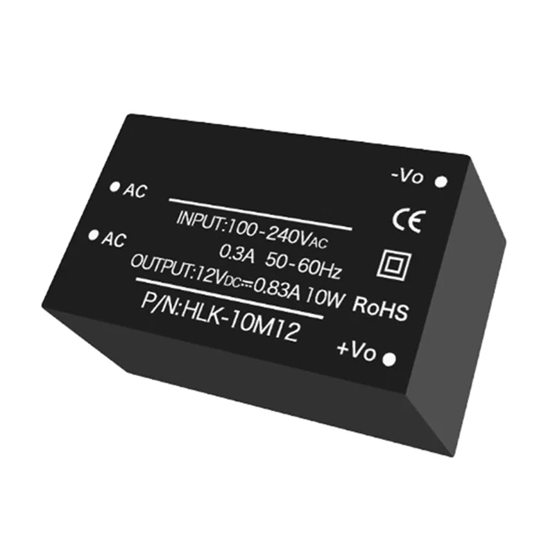 A29F-5PCS Модуль питания AC-DC Преобразователь переменного и постоянного тока 220 В до 12 В 10 Вт Модуль питания переменного и постоянного тока HLK-10M12
A29F-5PCS Модуль питания AC-DC Преобразователь переменного и постоянного тока 220 В до 12 В 10 Вт Модуль питания переменного и постоянного тока HLK-10M12