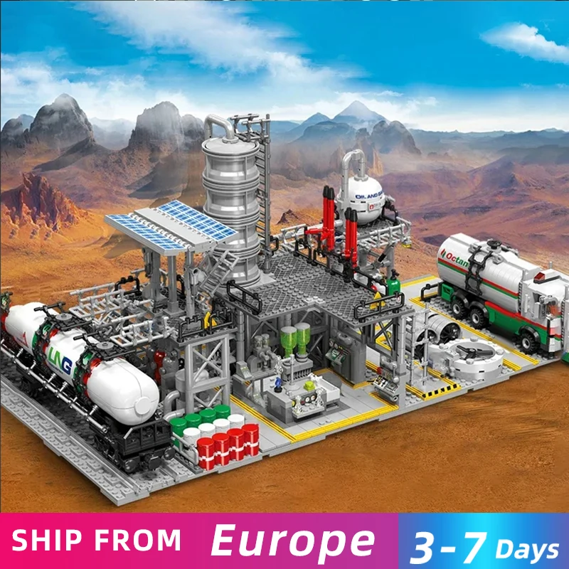 Строительные блоки с видом на город, центр хранения природного газа, лабораторная транспортная станция 3 в 1, сборная модель, кирпичи, детские игрушки
Строительные блоки с видом на город, центр хранения природного газа, лабораторная транспортная станция 3 в 1, сборная модель, кирпичи, детские игрушки