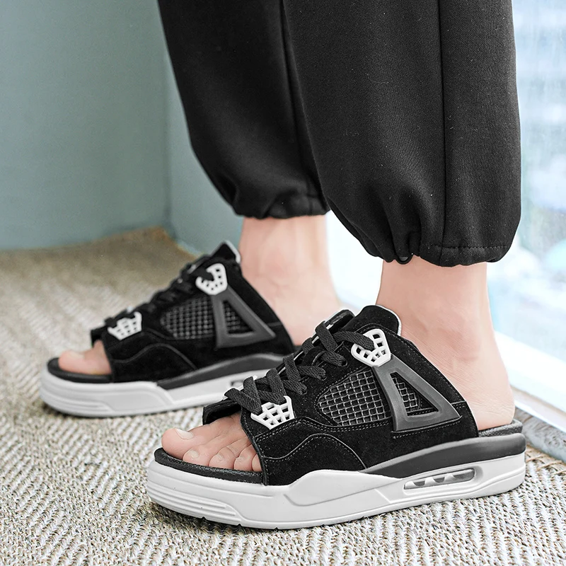 Luxury Sandals Men's Slippers Summer Thick Bottom Beach Sandals Sports Style Casual Slip-On EVA Outsole Slippers Fashionable
Luxury Sandals Men's Slippers Summer Thick Bottom Beach Sandals Sports Style Casual Slip-On EVA Outsole Slippers Fashionable