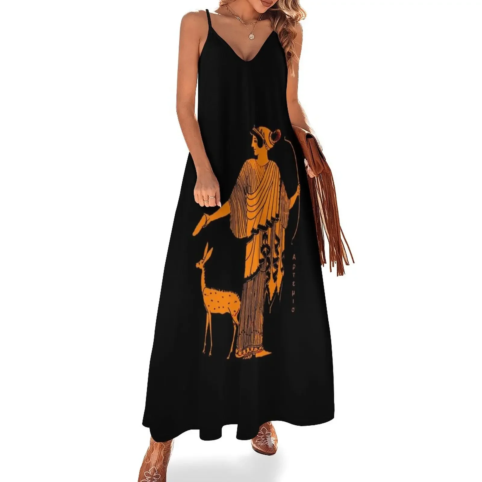 Artemis red figure ancient Greek design Sleeveless Dress Women long dress evening dresses luxury 2025 Dress
Artemis red figure ancient Greek design Sleeveless Dress Women long dress evening dresses luxury 2025 Dress