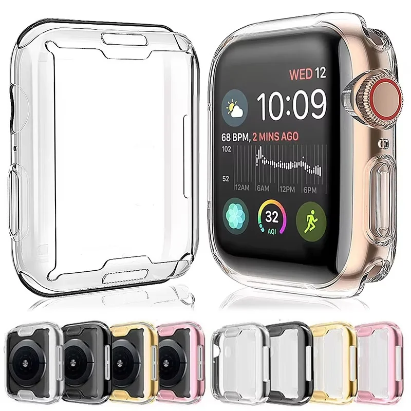 Protector Case For Apple Watch Ultra 3 2 1 49mm TPU Clear All-around Bumper For iWatch 9 8 7 6 5 4 45mm 41mm 44mm 40mm 42mm 38mm
Protector Case For Apple Watch Ultra 3 2 1 49mm TPU Clear All-around Bumper For iWatch 9 8 7 6 5 4 45mm 41mm 44mm 40mm 42mm 38mm