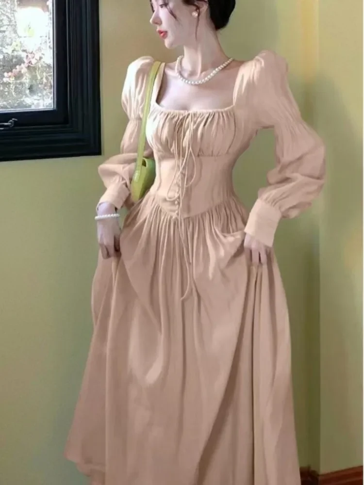 Elegant 2025 High Waist A-line Lace Up Autumn Spring New Party Dress Women French Vintage Prom Robe One Piece Vestidos dsfdf2d
Elegant 2025 High Waist A-line Lace Up Autumn Spring New Party Dress Women French Vintage Prom Robe One Piece Vestidos dsfdf2d