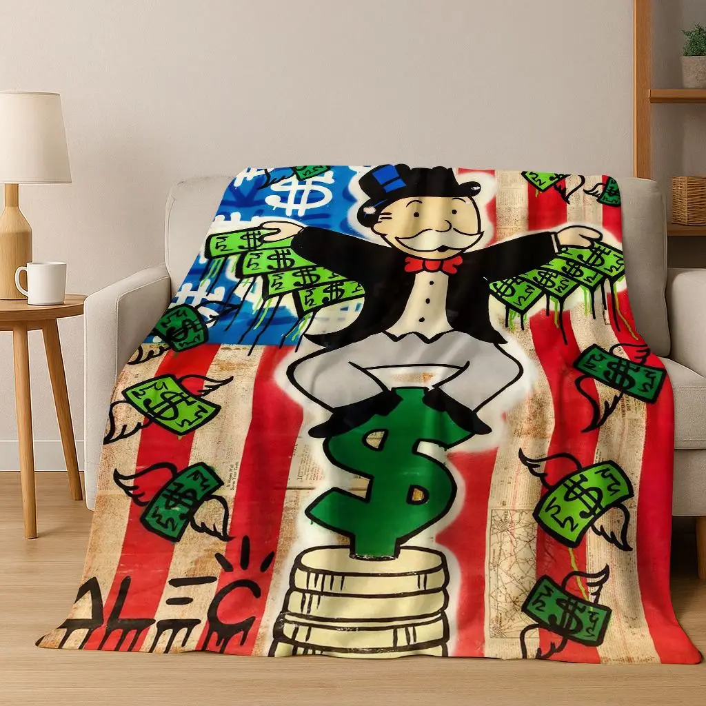Rich Cartoon Monopoly Dollar Game Money Flannel Blanket,Cozy Soft Throw Blanket for Home Bedroom Bed Sofa Picnic Cover Gift Kids
Rich Cartoon Monopoly Dollar Game Money Flannel Blanket,Cozy Soft Throw Blanket for Home Bedroom Bed Sofa Picnic Cover Gift Kids