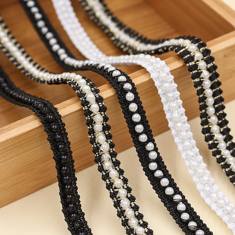 10yards Vintage Pearl & Lace Trim Webbing for Clothing Collar Cuffs, Apparel, Bags and Accessories Decor
10yards Vintage Pearl & Lace Trim Webbing for Clothing Collar Cuffs, Apparel, Bags and Accessories Decor