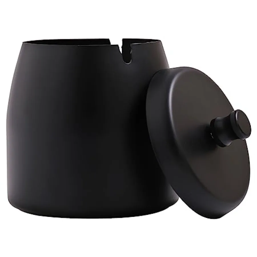Ashtray with Lid for Cigarette, Stainless Steel Smokeless Odorless Windproof Ashtrays for Home Office Tabletop Outside Patio Ou
Ashtray with Lid for Cigarette, Stainless Steel Smokeless Odorless Windproof Ashtrays for Home Office Tabletop Outside Patio Ou