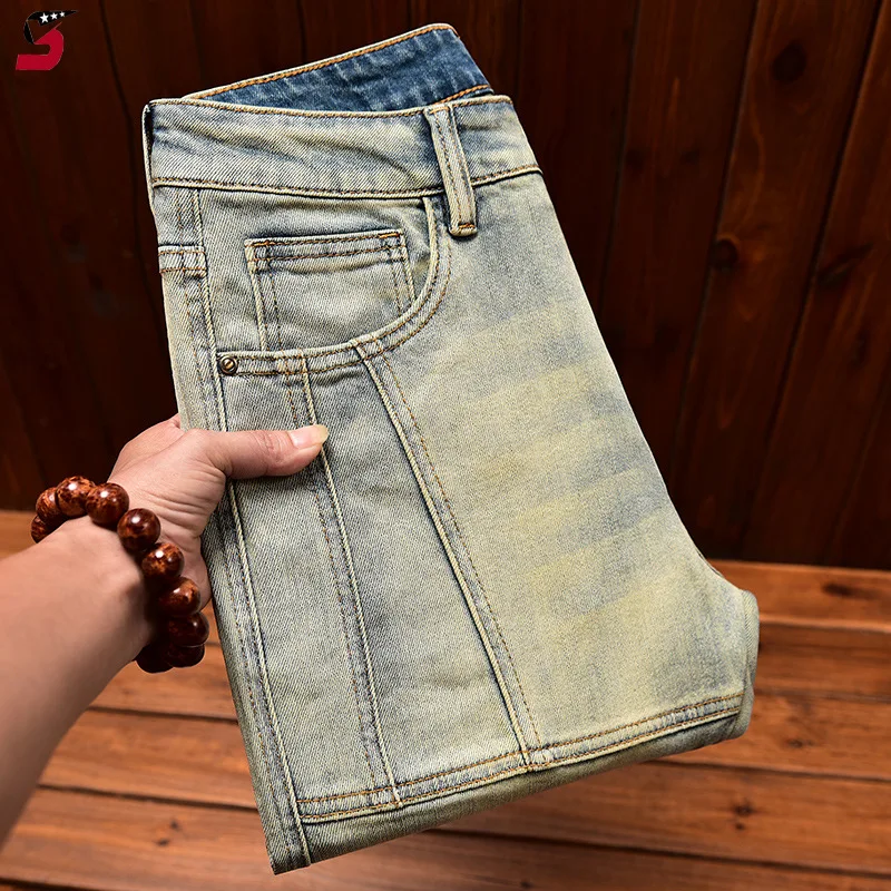 Retro gradient jeans for men 2024new autumn fashion high-end fashion slim fit skinny locomotive style nostalgic denim long pants
Retro gradient jeans for men 2024new autumn fashion high-end fashion slim fit skinny locomotive style nostalgic denim long pants