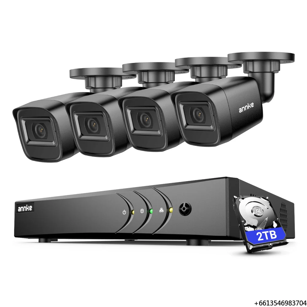ANNKE 8CH 5MP H.265+ 5-in-1 DVR Security Camera System 4pcs 1080p Outdoor IP66 Waterproof Surveillance CCTV Camera
ANNKE 8CH 5MP H.265+ 5-in-1 DVR Security Camera System 4pcs 1080p Outdoor IP66 Waterproof Surveillance CCTV Camera