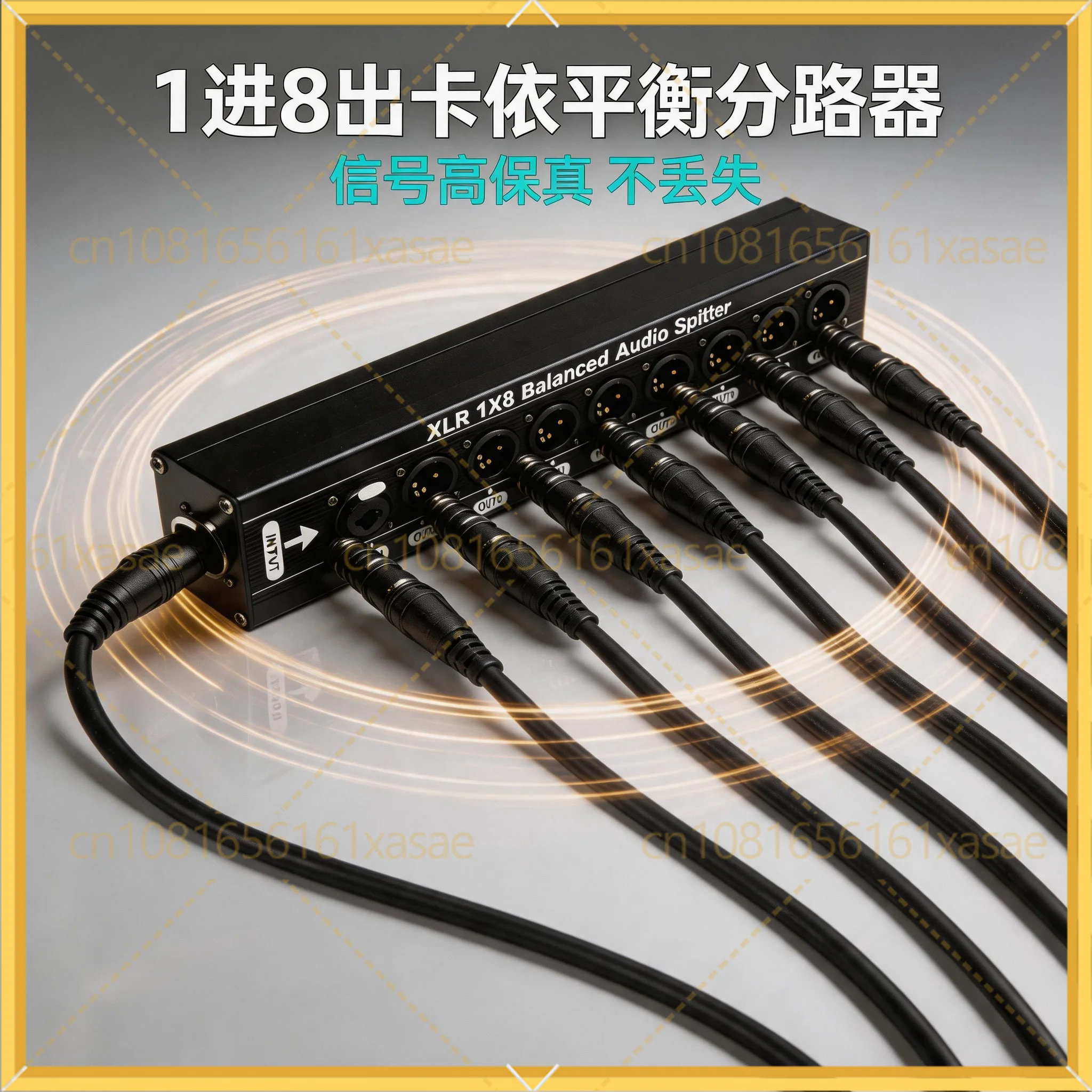 For Youyin Stage Conference 1 In 8 Out XLR Splitter Professional Balanced Audio Signal Distribution Amplifier
For Youyin Stage Conference 1 In 8 Out XLR Splitter Professional Balanced Audio Signal Distribution Amplifier