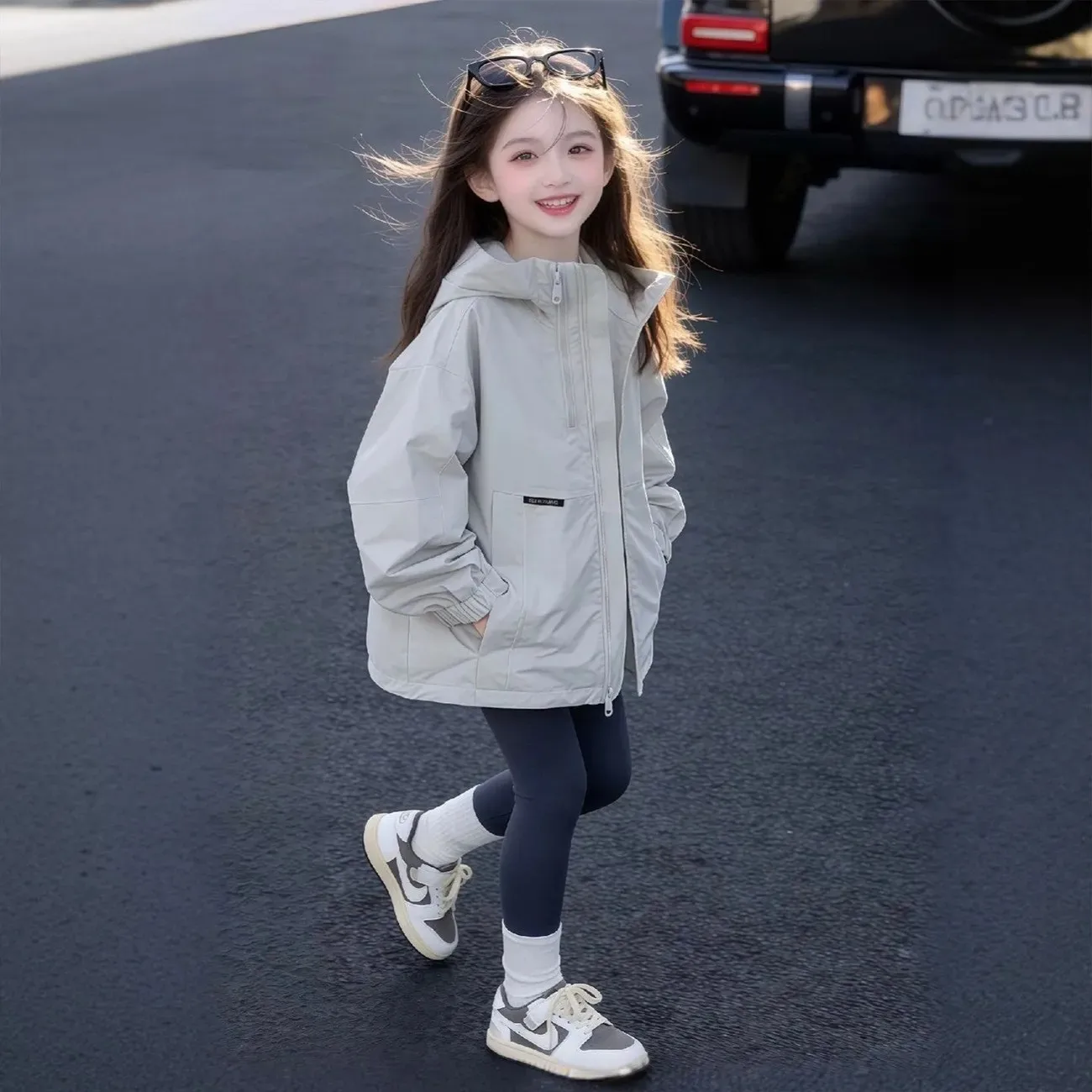 Children's Zipper Jacket Spring and Autumn New Style Girls' Versatile Hooded Sports Coat Stormtrooper 4 6 8 10 12 15Y
Children's Zipper Jacket Spring and Autumn New Style Girls' Versatile Hooded Sports Coat Stormtrooper 4 6 8 10 12 15Y