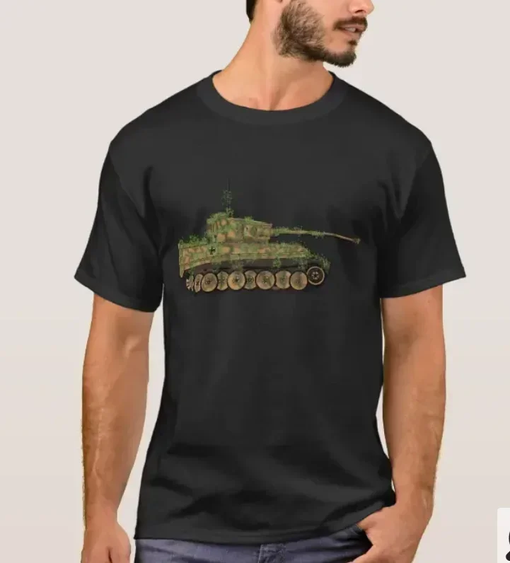 WWII German Army Panzer VI Tiger Tank T-Shirt 100% Cotton O-Neck Short Sleeve Summer Casual Mens T-shirt Streetwear
WWII German Army Panzer VI Tiger Tank T-Shirt 100% Cotton O-Neck Short Sleeve Summer Casual Mens T-shirt Streetwear