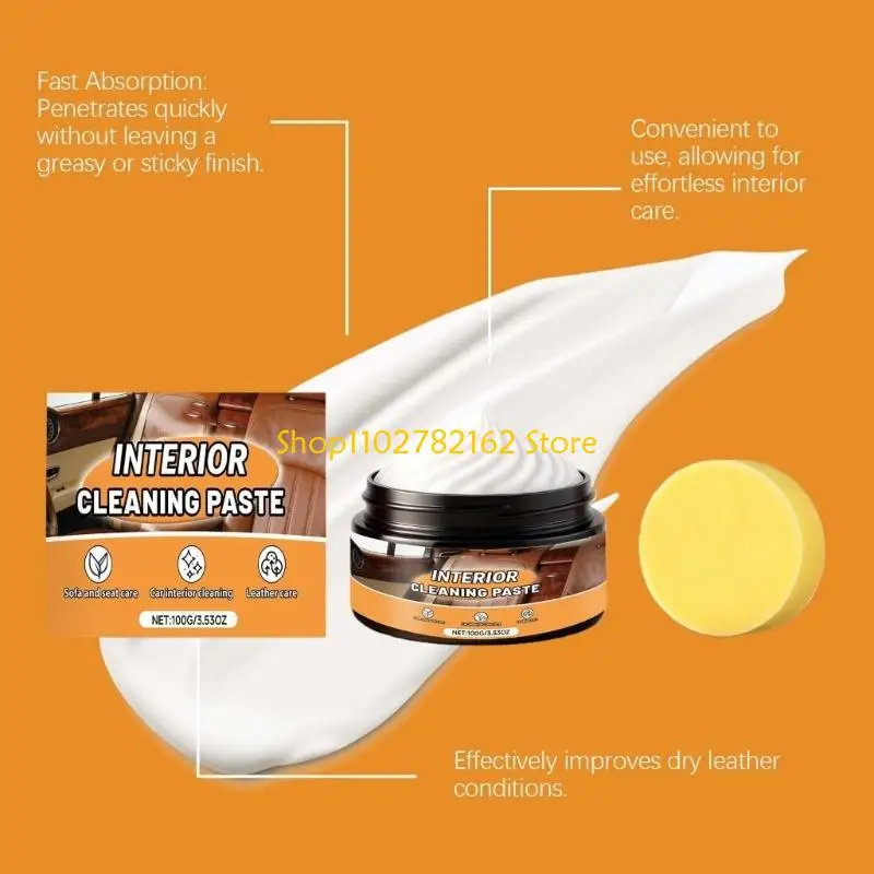 547B Leather Care Paste 100g Effective Leather Cleaner Apply for Car Seats Sofa Bags
547B Leather Care Paste 100g Effective Leather Cleaner Apply for Car Seats Sofa Bags