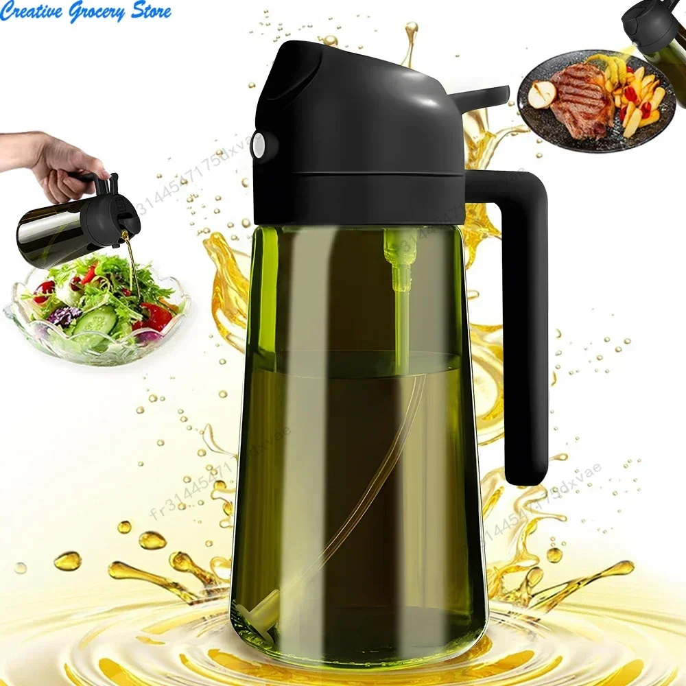 470ML/16oz Light-Blocking Dark Oil Sprayer for Cooking 2 in 1 Olive Oil Dispenser Bottle for Kitchen Dark Green Glass Oil Bottle
470ML/16oz Light-Blocking Dark Oil Sprayer for Cooking 2 in 1 Olive Oil Dispenser Bottle for Kitchen Dark Green Glass Oil Bottle