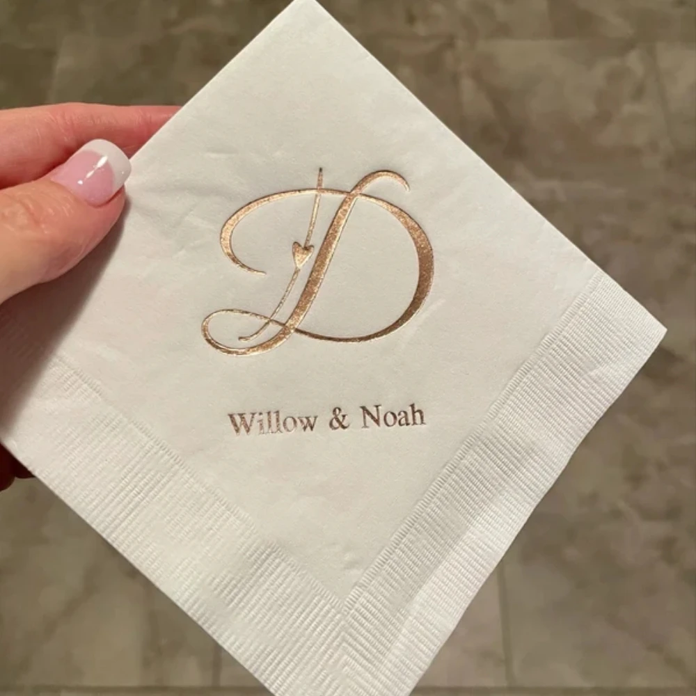 50Pcs Custom Initial Personalized Napkins - Custom Wedding Napkins - Anniversary Napkins - Baby Shower Napkins - Personalized
50Pcs Custom Initial Personalized Napkins - Custom Wedding Napkins - Anniversary Napkins - Baby Shower Napkins - Personalized