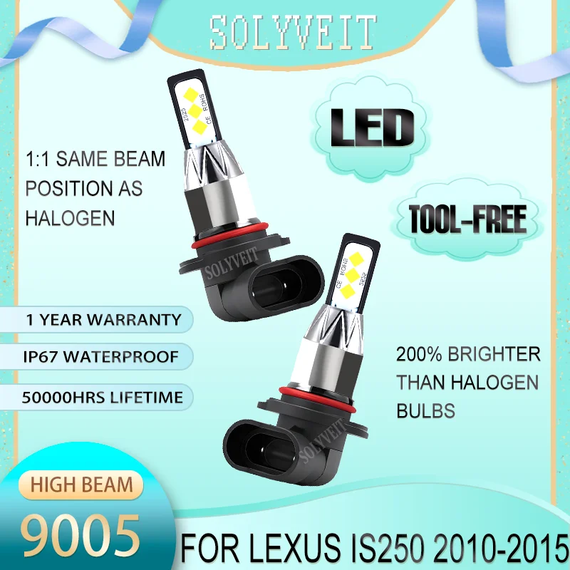 Weatherproof & Shockproof Build Smooth Night Driving Quick Installation LED High Beam For Lexus IS250 2010 2011 2012 2013 2015
Weatherproof & Shockproof Build Smooth Night Driving Quick Installation LED High Beam For Lexus IS250 2010 2011 2012 2013 2015