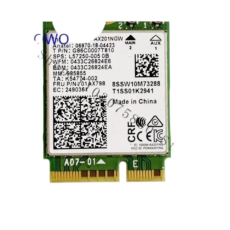 WYORESY WYORESY Int AX201NGW WiFi для Lenovo V14 E14 E15 Yoga S740 S340 S540 Idea 3 Flex 5 Series s, P/N 01AX798 SW10M73288 @
WYORESY WYORESY Int AX201NGW WiFi для Lenovo V14 E14 E15 Yoga S740 S340 S540 Idea 3 Flex 5 Series s, P/N 01AX798 SW10M73288 @