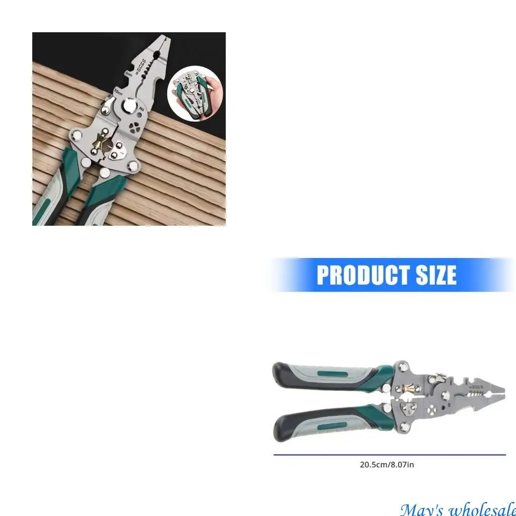 Multifunctional Foldable Wire Stripping Pliers Cable Cutter Crimper with Pulley Design for Electrical and DIY Projects 448A
Multifunctional Foldable Wire Stripping Pliers Cable Cutter Crimper with Pulley Design for Electrical and DIY Projects 448A