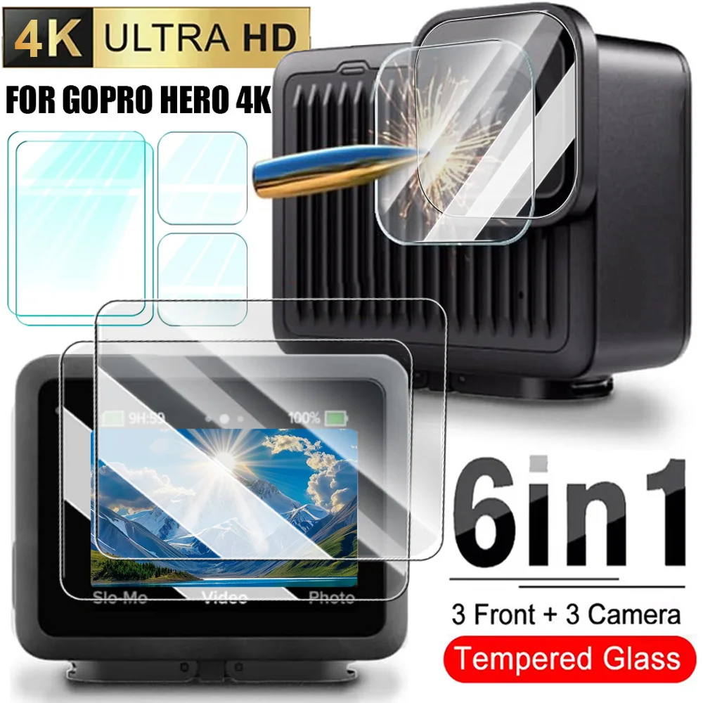 6IN1 Tempered Glass for GoPro Hero 4K Sport Cameras Screen Protector Lens Films HD Clear Anti-Scrach Full Cover Film for Hero 4K
6IN1 Tempered Glass for GoPro Hero 4K Sport Cameras Screen Protector Lens Films HD Clear Anti-Scrach Full Cover Film for Hero 4K