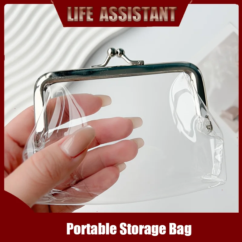 2pcs Transparent Coin Purse Multifunctional Lipstick Key Bags Card Holder Iron Mouth Clip Wallet Portable Storage Bag
2pcs Transparent Coin Purse Multifunctional Lipstick Key Bags Card Holder Iron Mouth Clip Wallet Portable Storage Bag