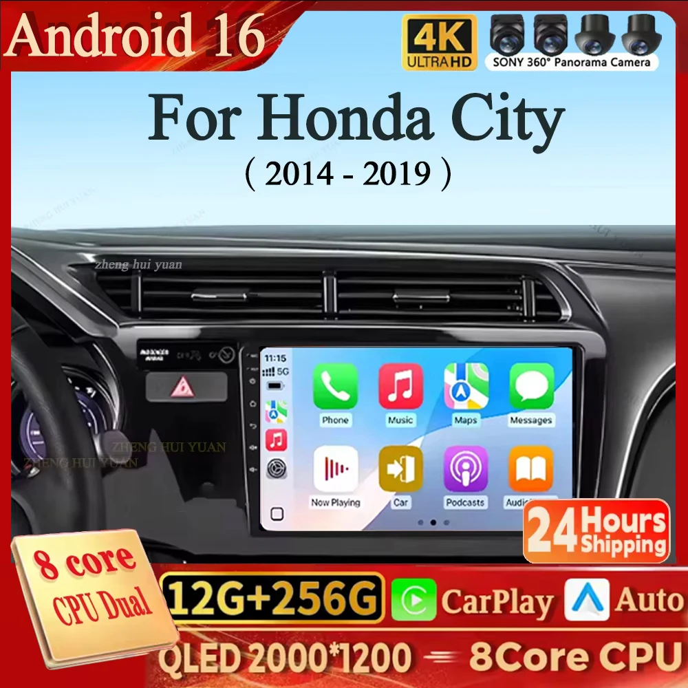 Для Honda City 2014-2019: Автомагнитола Android 16 с Carplay, мультимедийный видеоплеер, навигация GPS, головное устройство с Wi-Fi
Для Honda City 2014-2019: Автомагнитола Android 16 с Carplay, мультимедийный видеоплеер, навигация GPS, головное устройство с Wi-Fi