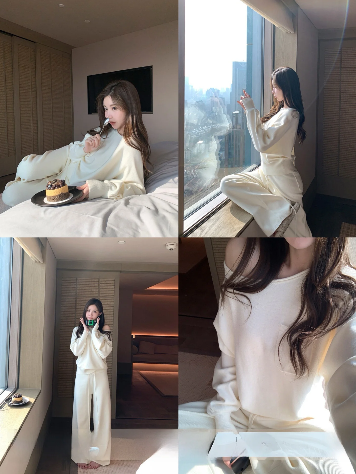 White Casual Lazy Style Shoulder Bared Sweatshirt Set Women's Winter Versatile Long Pants Comfortable Breathable Fashion Set
White Casual Lazy Style Shoulder Bared Sweatshirt Set Women's Winter Versatile Long Pants Comfortable Breathable Fashion Set