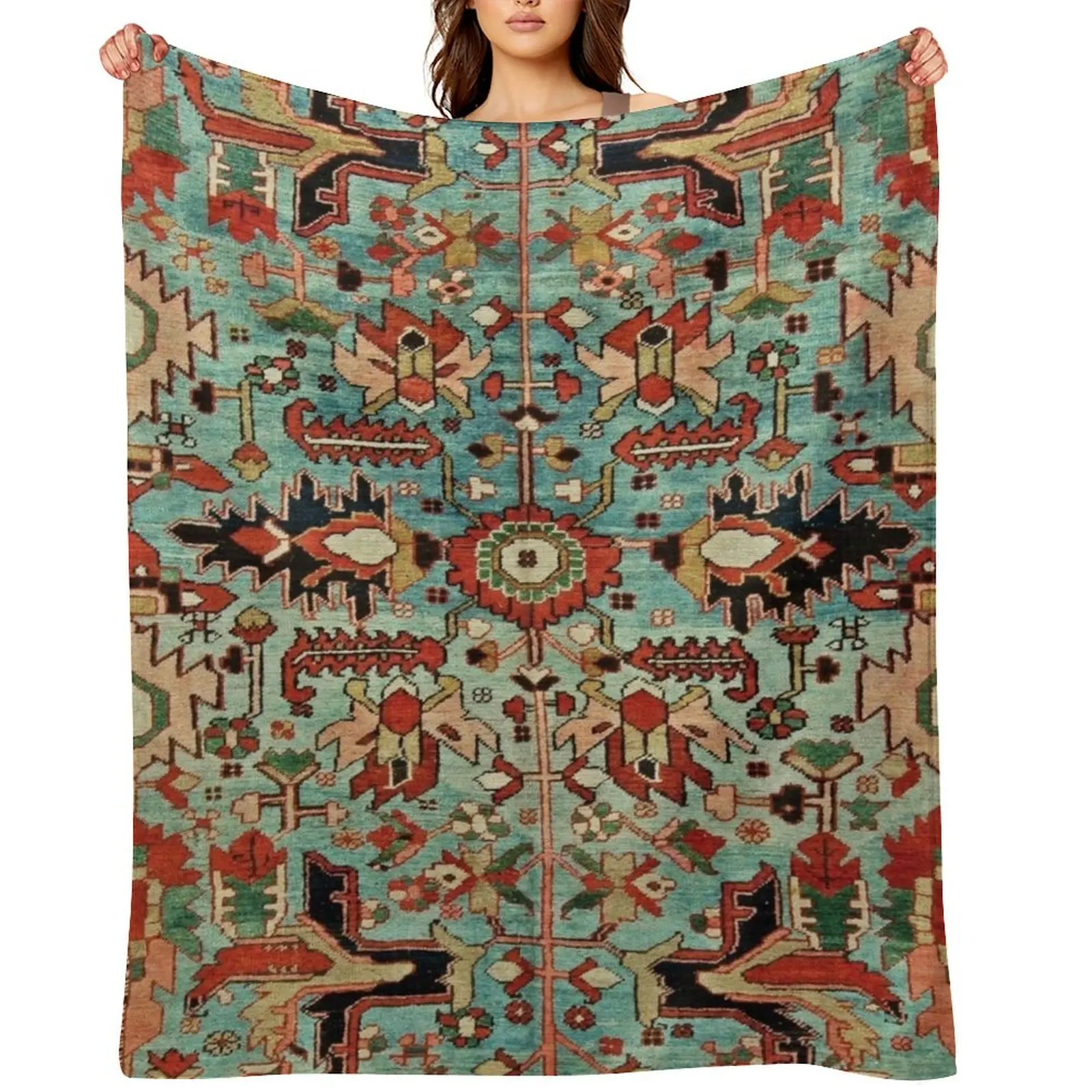 Antique Heriz Persian Carpet Print Throw Blanket valentine gift ideas Luxury Thicken Beautifuls Quilt Blankets
Antique Heriz Persian Carpet Print Throw Blanket valentine gift ideas Luxury Thicken Beautifuls Quilt Blankets