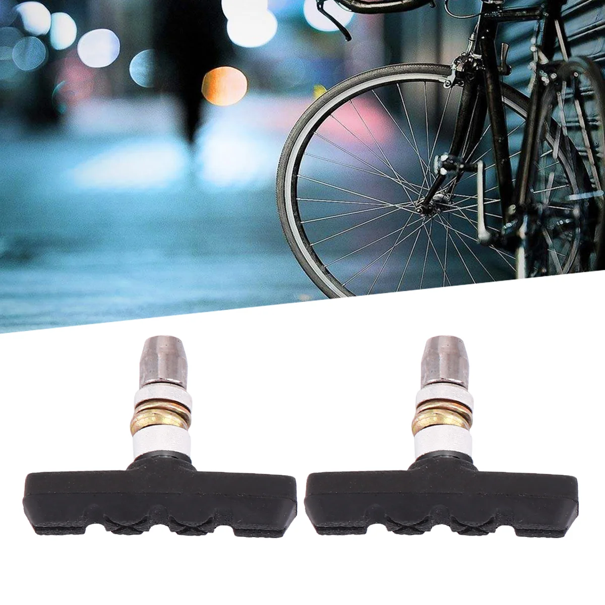 2pcs Road Bike Brake Pads Rubber V-brake Blocks Holder Shoes Block (Black) brake pads for bicycle V-brake pads
2pcs Road Bike Brake Pads Rubber V-brake Blocks Holder Shoes Block (Black) brake pads for bicycle V-brake pads