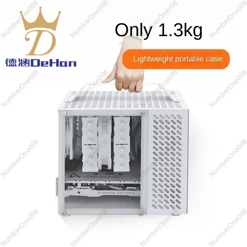 U35 Mini ITX Chassis - Portable Aluminum Case, Side Transparent Panel, SFX Power Supply, Compact Desktop Design
U35 Mini ITX Chassis - Portable Aluminum Case, Side Transparent Panel, SFX Power Supply, Compact Desktop Design