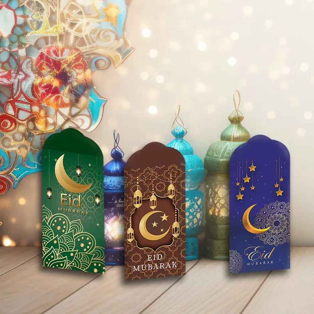 6Pcs 2026 Paper Eid Mubarak Cash Envelopes Thickened Colorful Money Cards Eid Al-fitr Supplies for Family Gathering
6Pcs 2026 Paper Eid Mubarak Cash Envelopes Thickened Colorful Money Cards Eid Al-fitr Supplies for Family Gathering