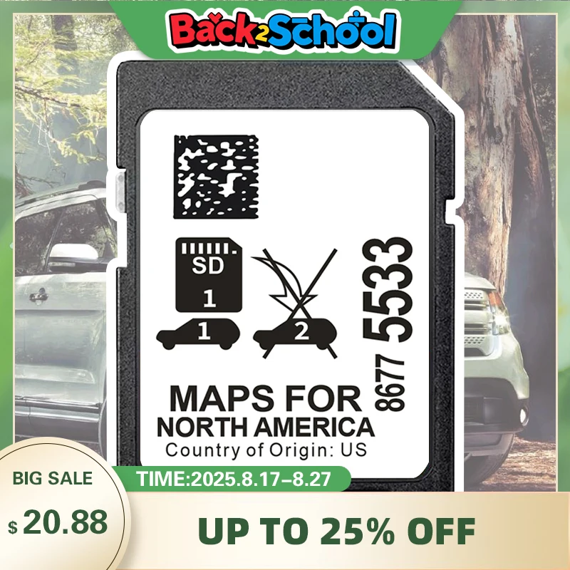 Navigation Card Sat Nav for GM 8677-5533 System Update Maps for North America Card for Cadillac Chevrolet GMC Vehicle GPS SD
Navigation Card Sat Nav for GM 8677-5533 System Update Maps for North America Card for Cadillac Chevrolet GMC Vehicle GPS SD