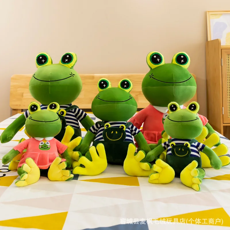 Cute Couple Frog Plush Doll Set Boy Overalls Girl Pink Dress Soft Fluffy Stuffed Toy Lover Valentine Birthday Gift Decor
Cute Couple Frog Plush Doll Set Boy Overalls Girl Pink Dress Soft Fluffy Stuffed Toy Lover Valentine Birthday Gift Decor
