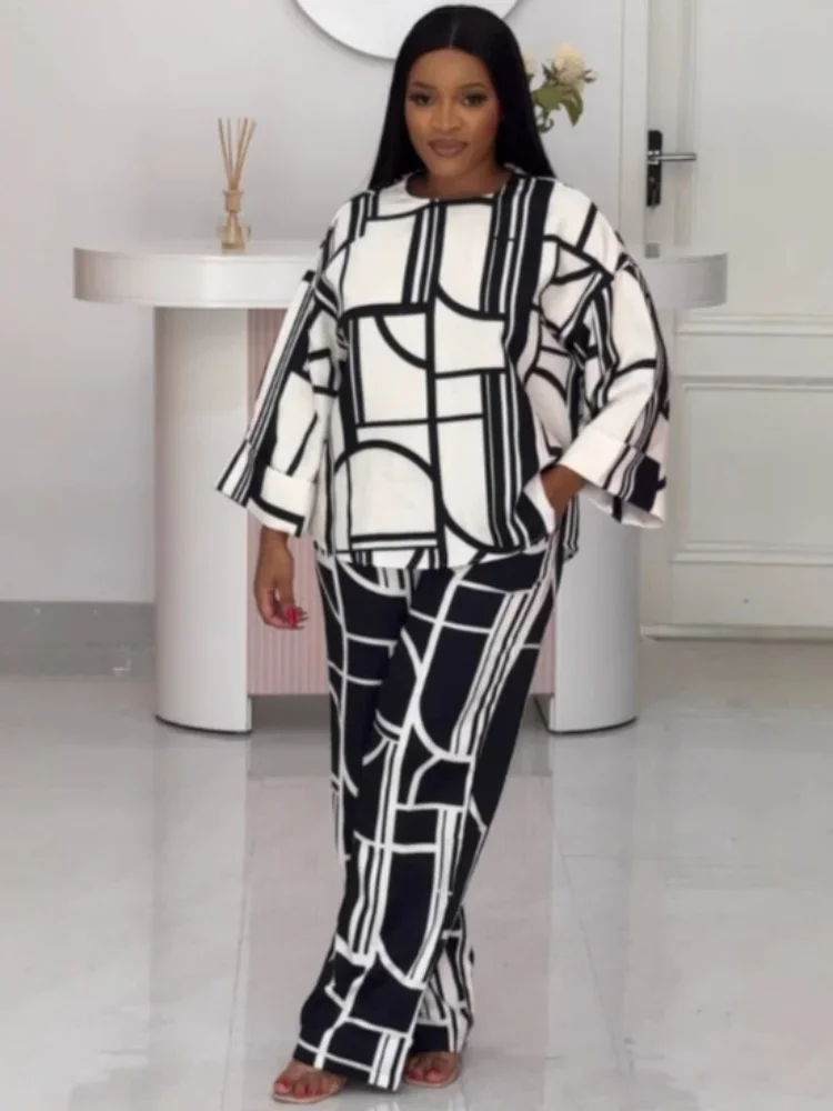 Round Neck Long Sleeves Soft and Skin-friendly Three-dimensional Cut Straight Leg Pants Loose Two-piece Set
Round Neck Long Sleeves Soft and Skin-friendly Three-dimensional Cut Straight Leg Pants Loose Two-piece Set