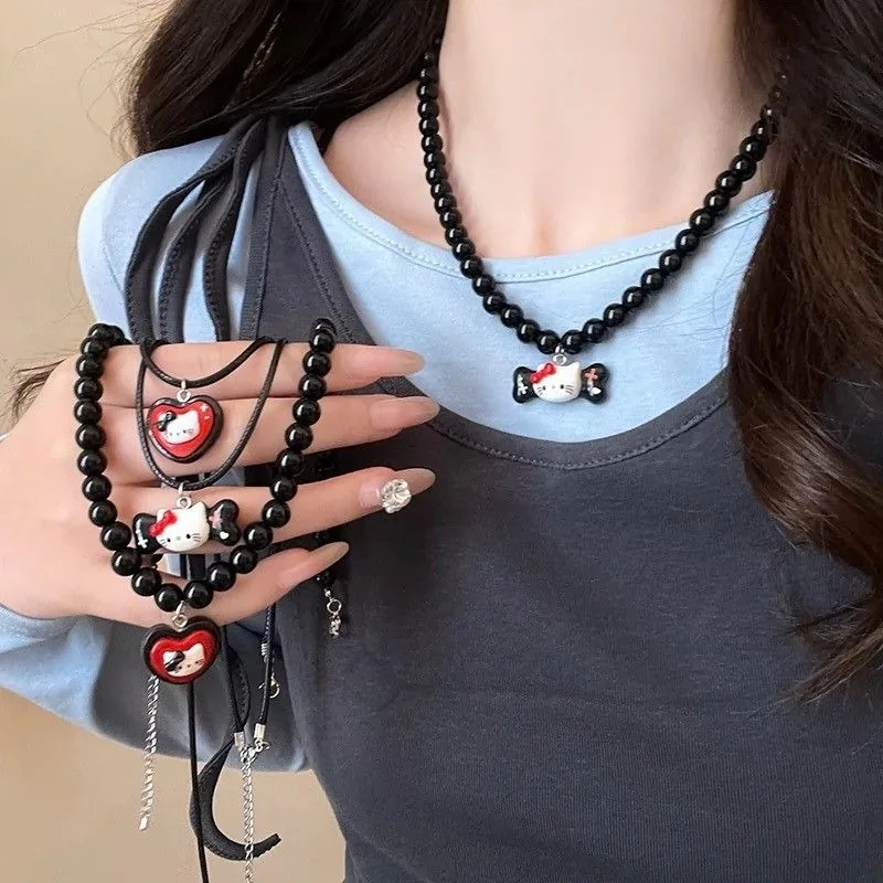 NEW Hello Kitty Love Cartoon Cute Pendant Delicate Y2k Personality Trend Necklace Fashion Versatile Korean Series Jewelry
NEW Hello Kitty Love Cartoon Cute Pendant Delicate Y2k Personality Trend Necklace Fashion Versatile Korean Series Jewelry