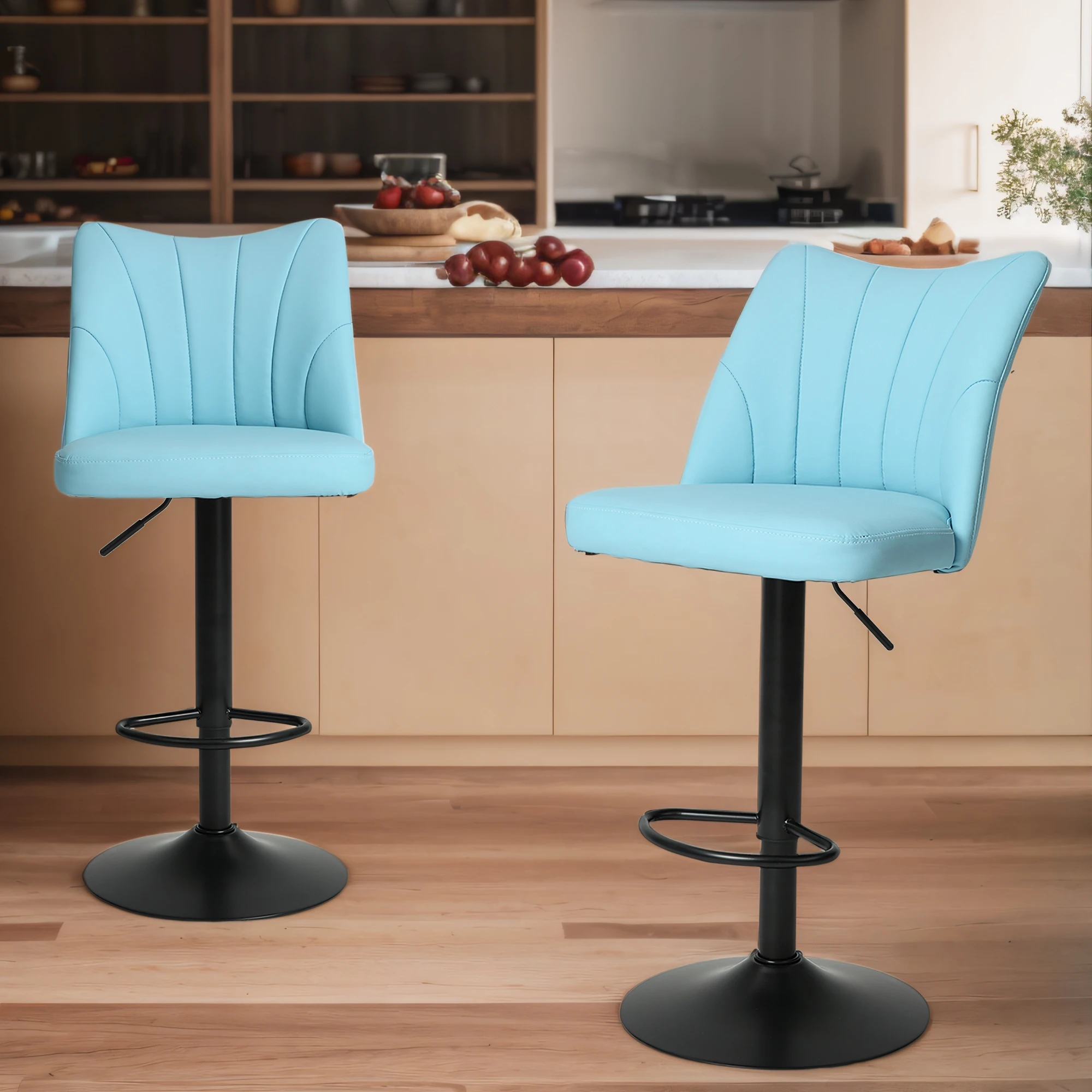 Counter Stools,Set of 2 Bar Stools with Back and Footrest, Modern Metal Counter Height Barstools for Kitchen Home Bar
Counter Stools,Set of 2 Bar Stools with Back and Footrest, Modern Metal Counter Height Barstools for Kitchen Home Bar