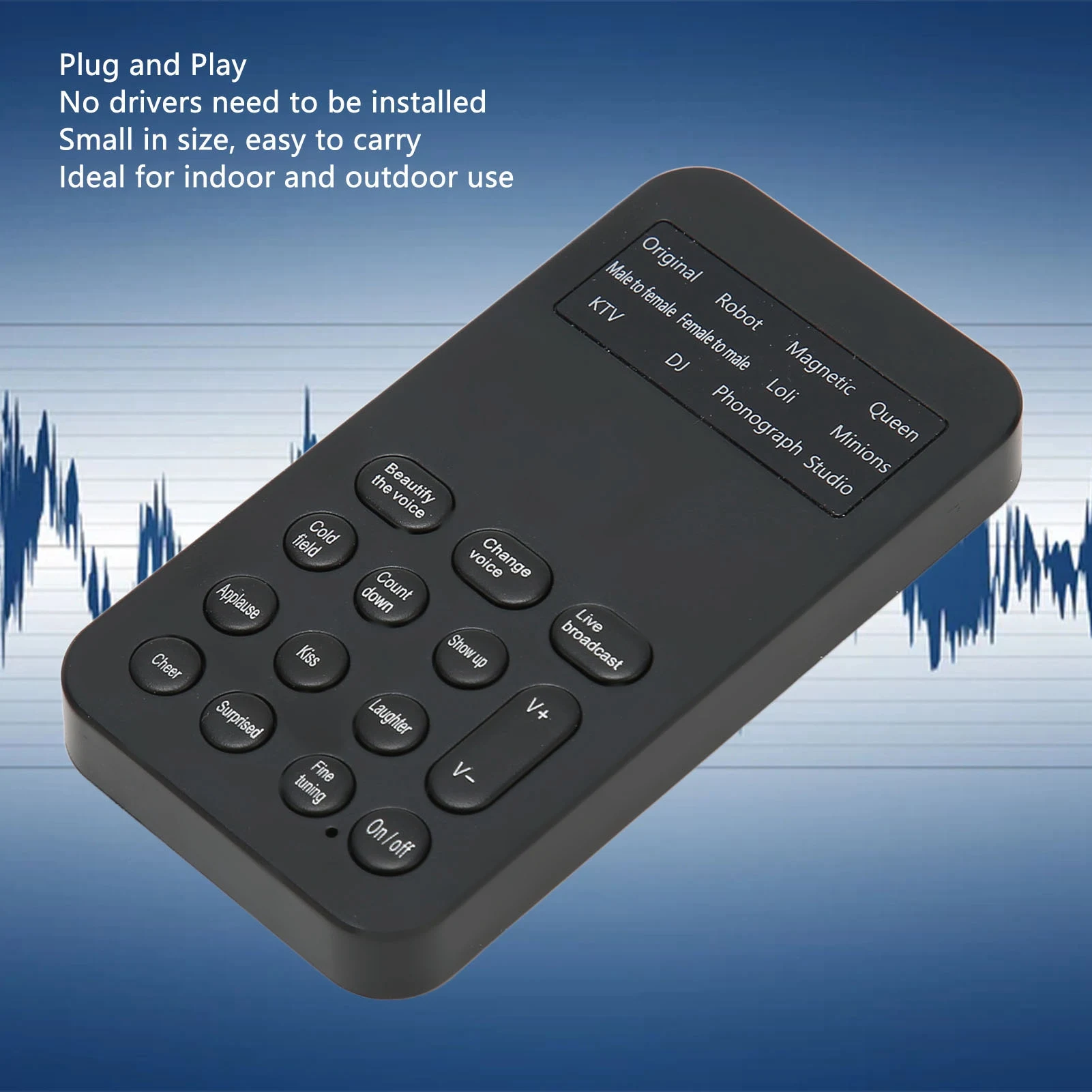 Sound Changer Voice Changer Handheld Voice Changer Device 8 Sound Effects Machine for Phone Calling Gaming Sound Effects Machine
Sound Changer Voice Changer Handheld Voice Changer Device 8 Sound Effects Machine for Phone Calling Gaming Sound Effects Machine